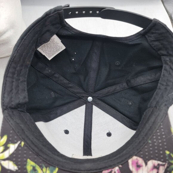 Vans All Over It Floral Black Adjustable Snapback Hat Cap Casual Outdoors Walk - Picture 7 of 9